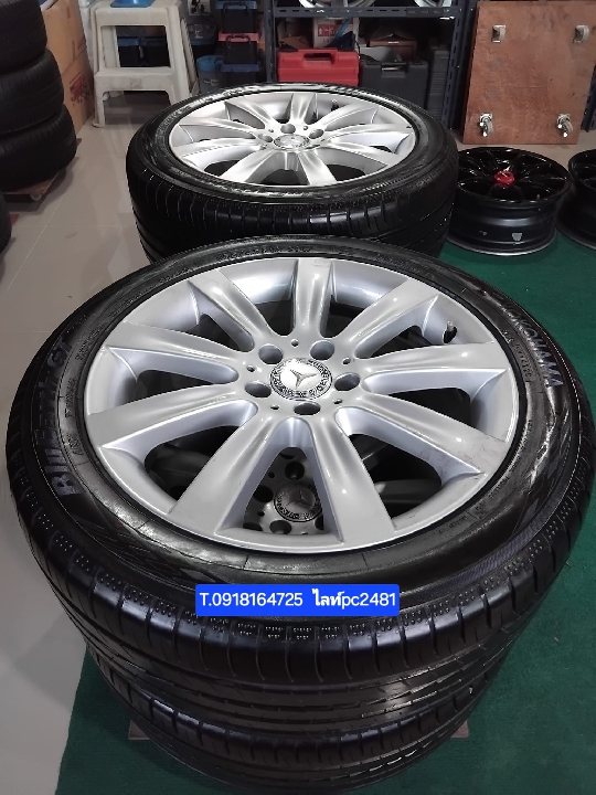 16500/4วง ล้อBENZ 18นิ้ว แท้ Made in germany ยางดอกลึกสวยวิ่งน้อย Yokohama 255 45 18 ปี 20 กว้าง 8.