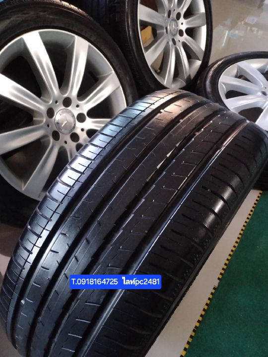 16500/4วง ล้อBENZ 18นิ้ว แท้ Made in germany ยางดอกลึกสวยวิ่งน้อย Yokohama 255 45 18 ปี 20 กว้าง 8.