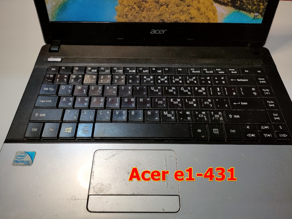 ขายโน็ตบุ๊ค acer e1-431 core2 ram4 hd1t.gt710