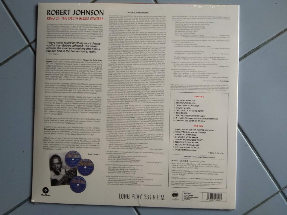 แผ่นเสียง Robert Johnson ชุด King Of The Delta Blues Singers แผ่นซีล จัดส่งฟรี
