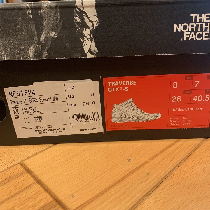 รองเท้า New Price Below North Face Shoes Goretex NF51624 26cm Black