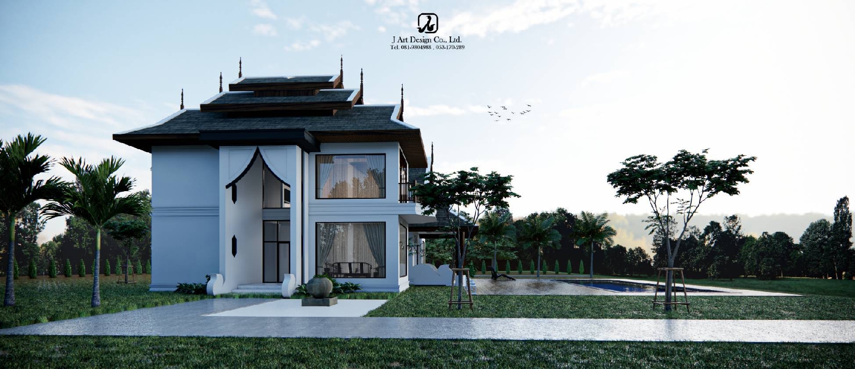 บ้าน รับออกแบบพร้อมรับเหมาก่อสร้าง ตกแต่งภายในและรีโนเวทบ้านทั่วไทย