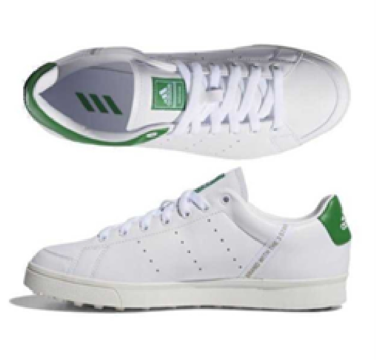 Adidas Golf (adidas golf) รองเท้ากอล์ฟ adicross classic F33781 (ขาว/ขาว/เขียว) 25.5CM