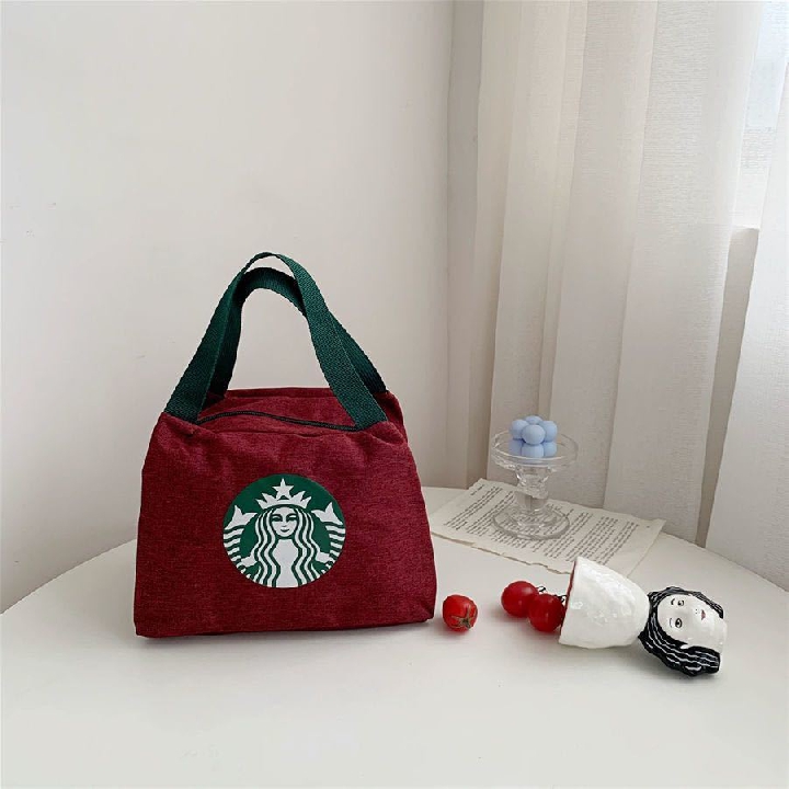 กระเป๋าถือ Starbucks Japan สามสี (แดง น้ำเงิน เทา)