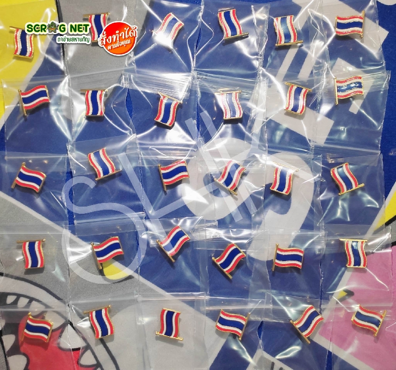 เข็มกลัด ‼️ สินค้าพร้อมจัดส่ง ‼️ เข็มกลัดธงชาติไทย Thailand Flag Pin