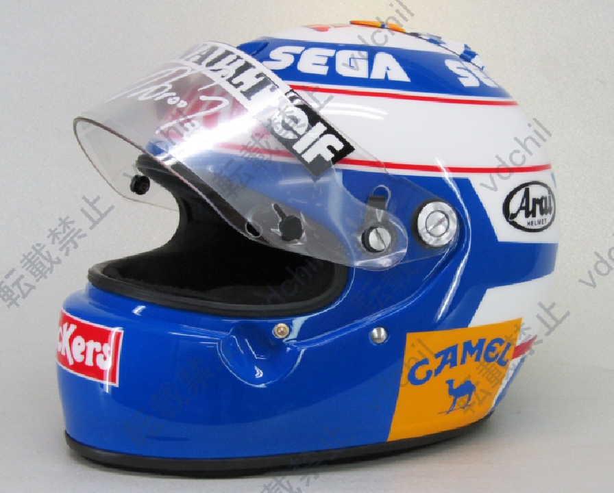 หมวกกันน็อคแบบจำลอง Alain Prost 93 รุ่น Williams F1 Arai GP-5S