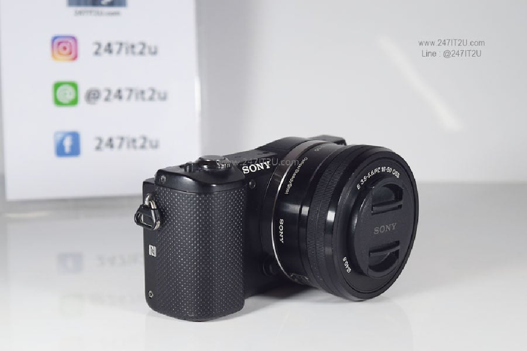 ขายกล้อง Sony A5000 + เลนส์16-50mm f/3.5-5.6 สีดำ ยกกล่อง